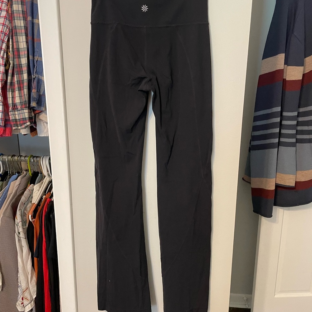 Athleta Women’s Black Flare Leggings, Size Small - Picture 2 of 3